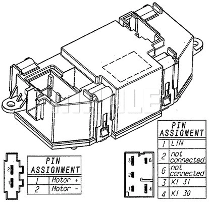 Regulator, interior blower (ABR 56 000P)
