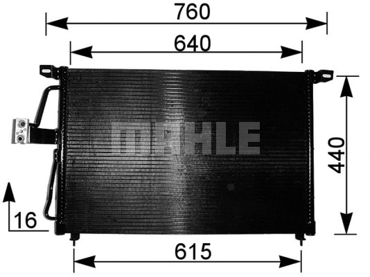 Condenser, air conditioning (AC 224 000S)