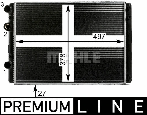 Radiator, engine cooling (CR 29 000P)