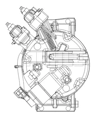 Compressor, air conditioning (ACP 556 000P)