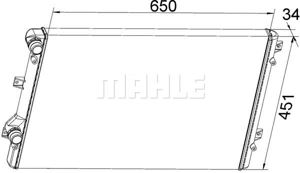 Radiator, engine cooling