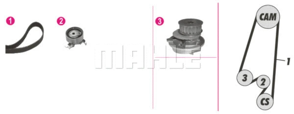 Water Pump & Timing Belt Kit (CPK 65 000P)