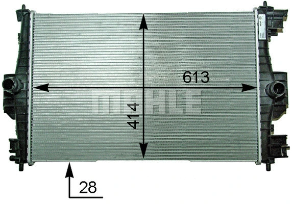 Radiator, engine cooling (CR 2121 000P)