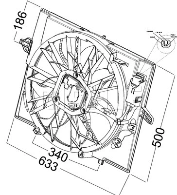 Fan, engine cooling (CFF 215 000P)