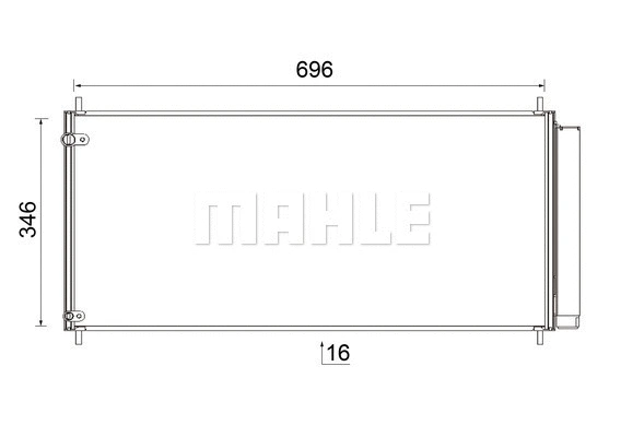 Condenser, air conditioning (AC 799 000S)