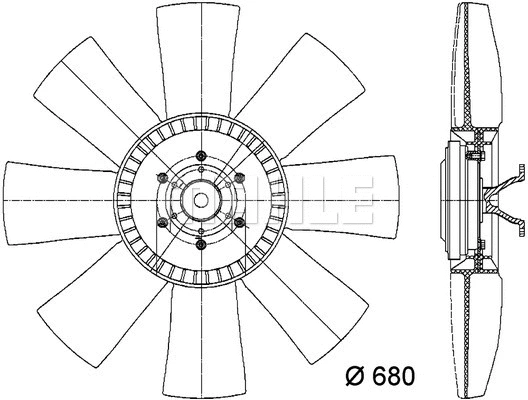 Fan, engine cooling