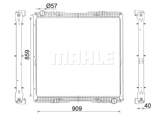Radiator, engine cooling (CR 2151 001S)