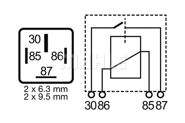 Relay, main current