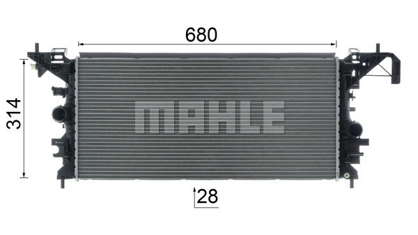 Radiator, engine cooling