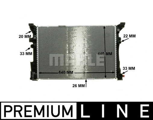 Radiator, engine cooling