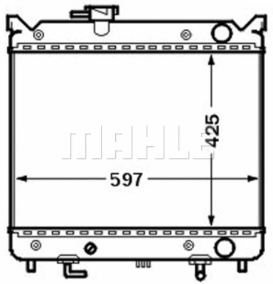 Radiator, engine cooling (CR 1515 000S)