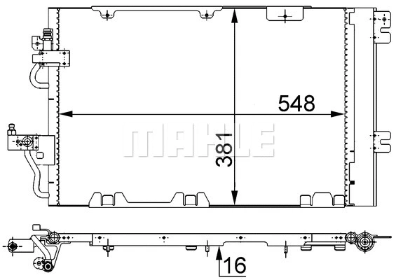 Condenser, air conditioning (AC 375 000S)