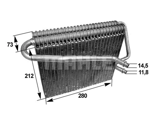 Evaporator, air conditioning (AE 47 000S)
