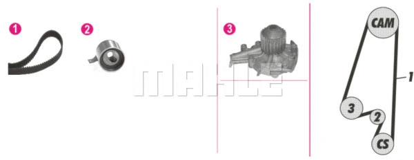 Water Pump & Timing Belt Kit (CPK 97 000P)