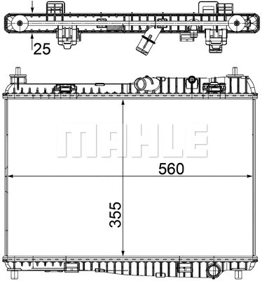 Radiator, engine cooling