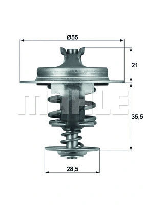 Thermostat, coolant (TX 67 83D)