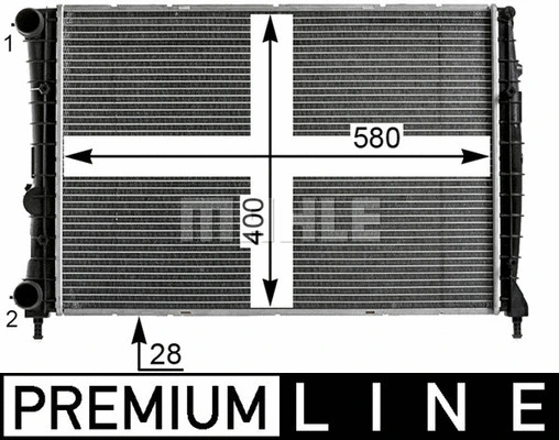 Radiator, engine cooling