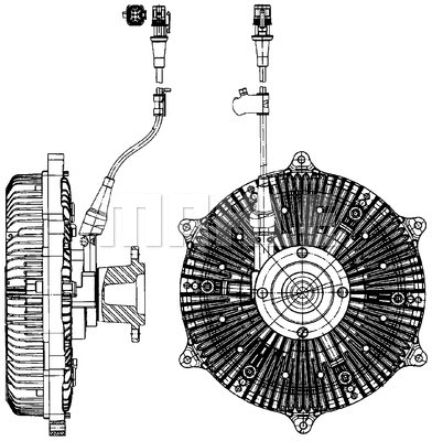 Clutch, radiator fan (CFC 213 000P)