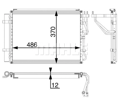 Condenser, air conditioning (AC 60 000P)