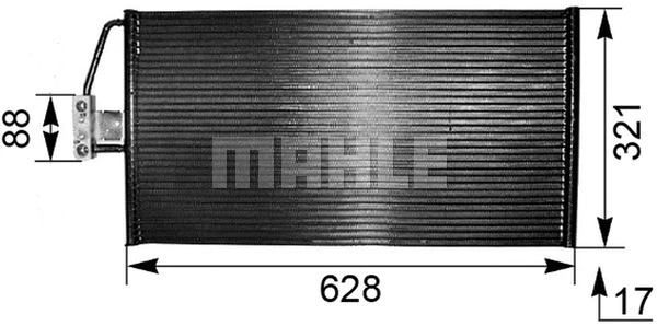 Condenser, air conditioning (AC 266 000P)