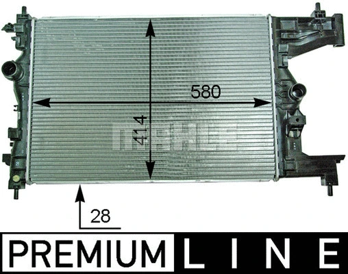 Radiator, engine cooling