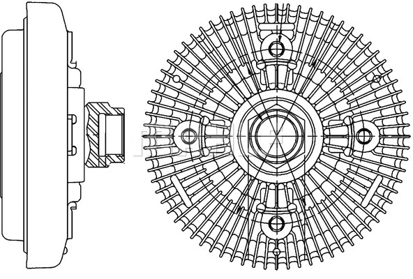 Clutch, radiator fan (CFC 206 000P)