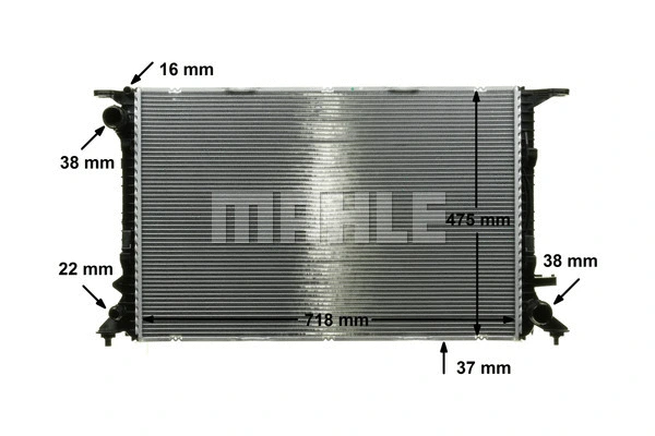 Radiator, engine cooling