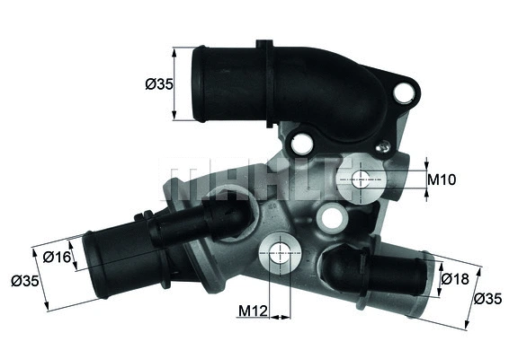 Thermostat, coolant (TI 120 80D)