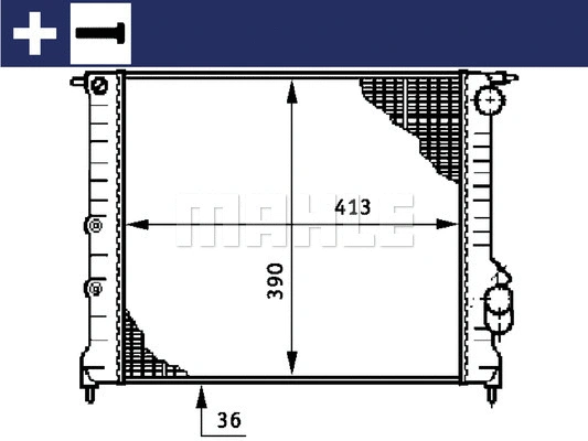 Radiator, engine cooling