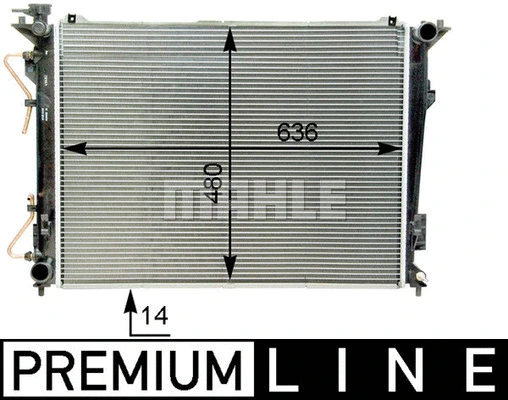 Radiator, engine cooling