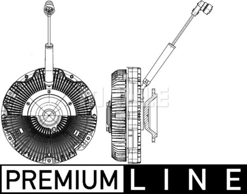 Clutch, radiator fan