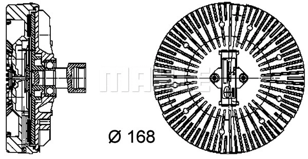 Clutch, radiator fan