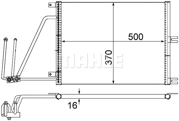 Condenser, air conditioning (AC 226 000S)