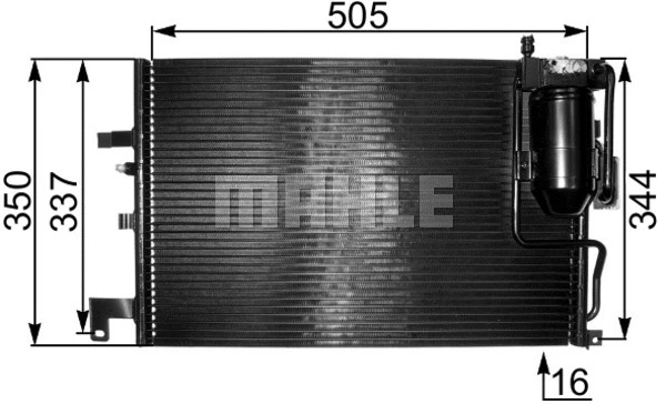 Condenser, air conditioning (AC 322 000S)