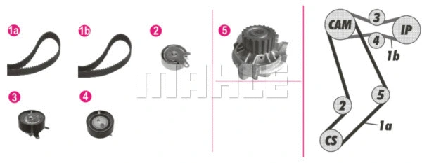 Water Pump & Timing Belt Kit (CPK 98 000P)