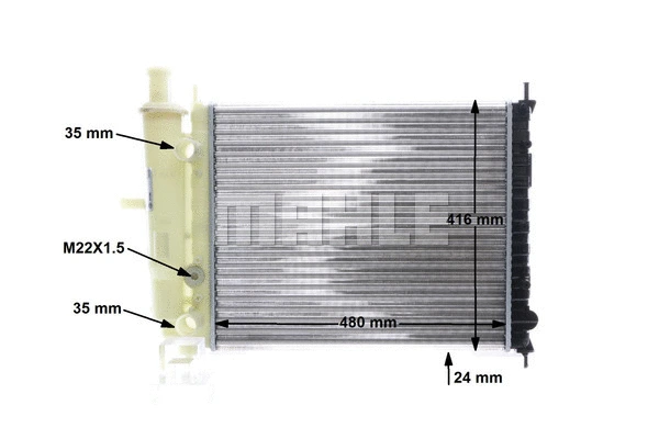 Radiator, engine cooling