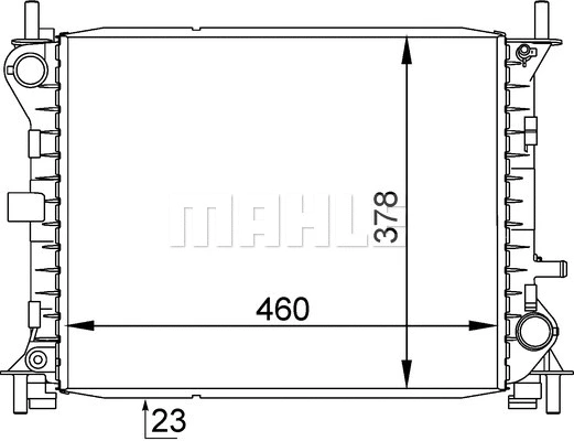 Radiator, engine cooling (CR 1136 000S)