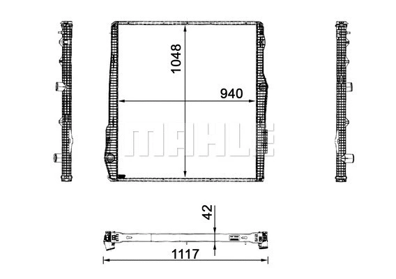 Radiator, engine cooling (CR 2094 001P)