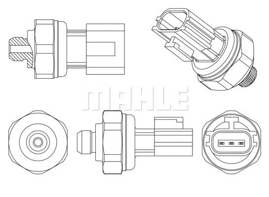 Pressure Switch, air conditioning (ASE 8 000P)