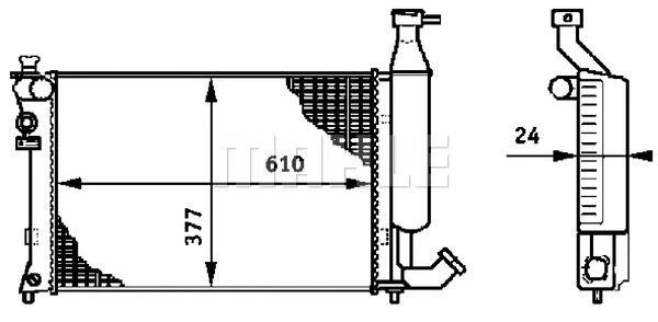 Radiator, engine cooling