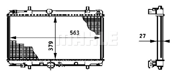 Radiator, engine cooling