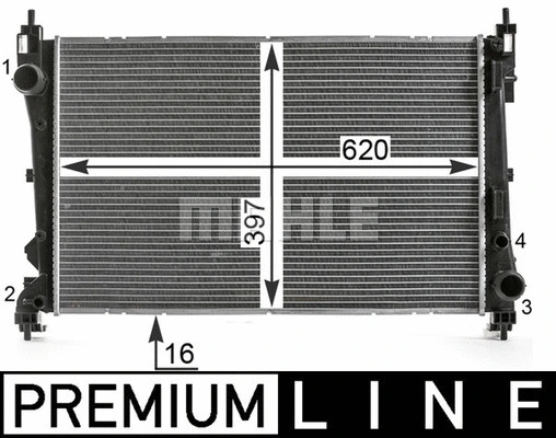 Radiator, engine cooling