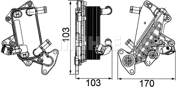 Oil Cooler, automatic transmission (CLC 25 000P)