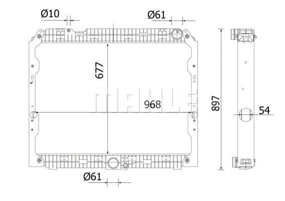 Radiator, engine cooling