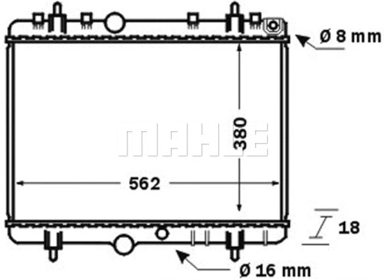 Radiator, engine cooling