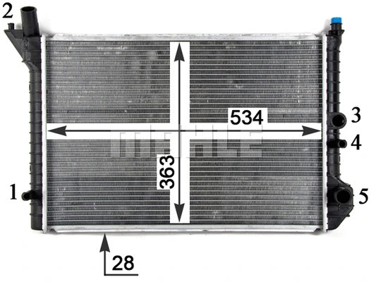 Radiator, engine cooling