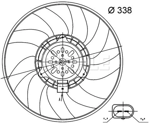 Fan, engine cooling (CFF 33 000S)