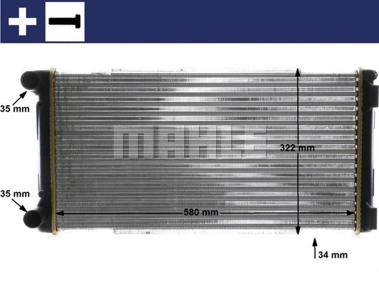 Radiator, engine cooling