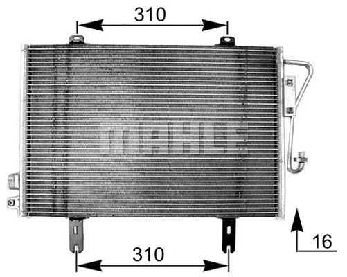 Condenser, air conditioning (AC 253 000S)