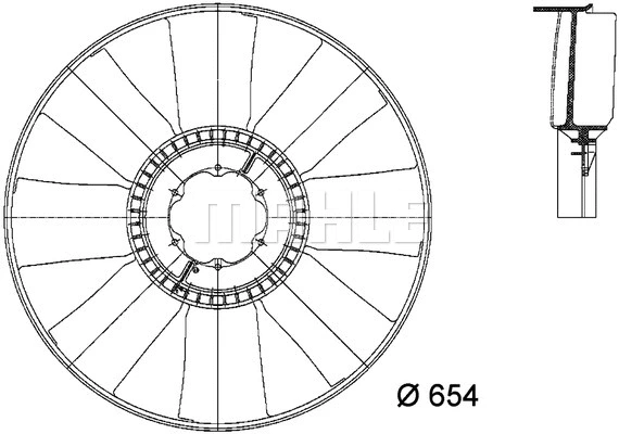 Fan Wheel, engine cooling